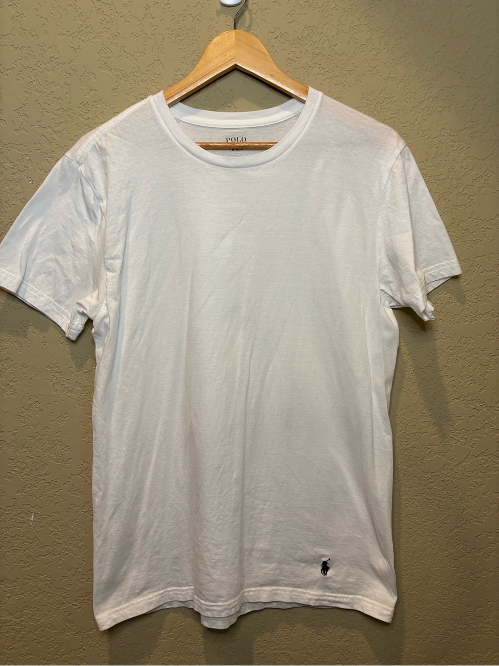 Polo by Ralph Lauren White Crewneck Tee with Embroidered Pony